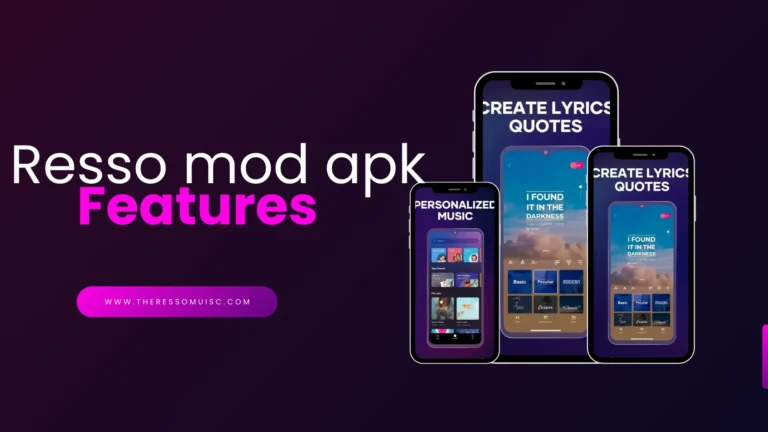 Resso Mod APK features banner 